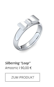 Silberring Schleife